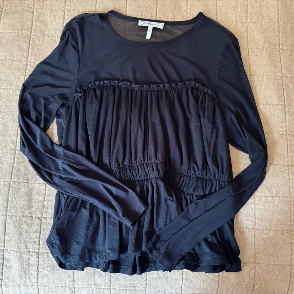 BCBGeneration Mesh Top